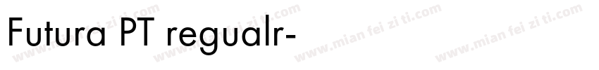 Futura PT regualr字体转换